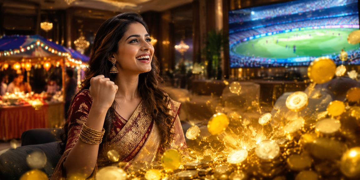 Indian bettor on smartphone placing bets at night market